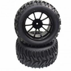 Absima Wheel Set Glued (2) AMT2.4 RTR/BL