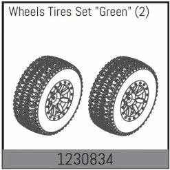 Absima Wheel Set 110x45mm - Green (2)