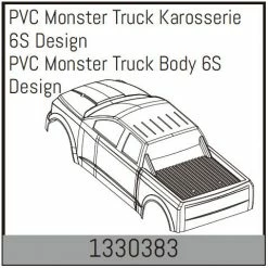Absima PVC Monster Truck Body 6S Design