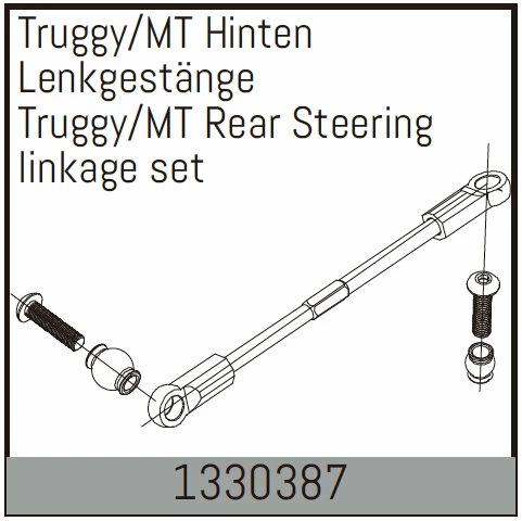 Absima Rear Steering Linkage Set For Truggy /MT