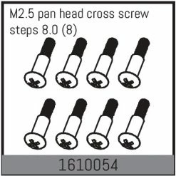 Absima M2.5 Pan Head Cross Screw Steps 8.0 (8)