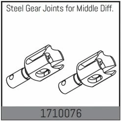 Absima Steel Gear Joints For Middle Diff.