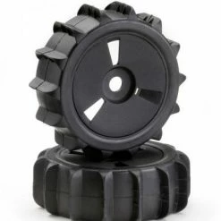 Absima Sand Paddle Tyres On Black 1:8 Buggy Wheels (2)