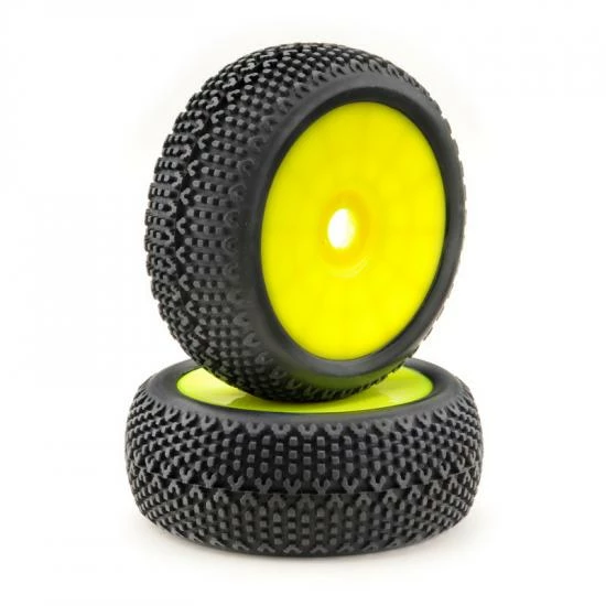 Absima Wheel Set Buggy Disc Y Pin Yellow 1:8 (2)