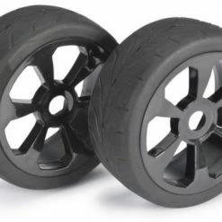 Absima Wheel Set Buggy 6 Spoke / Street Black 1:8 (2 Pcs)